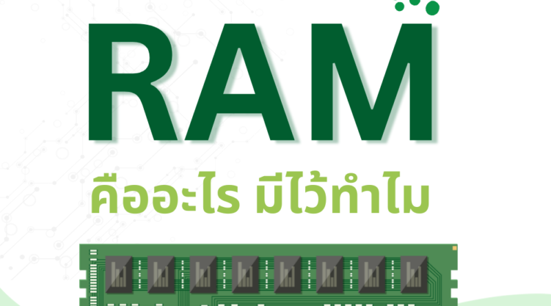 RAM คืออะไร มีไว้ทำไม?
