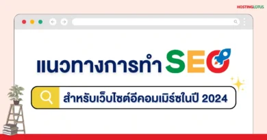 การทำ seo สำหรับเว็บไซต์อีคอมเมิร์ซในปี 2024