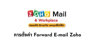 การตั้งค่า Forward E-mail Zoho