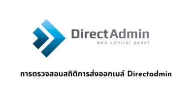 การตรวจตรวจสอบสถิติการส่งออกเมล์ Directadmin