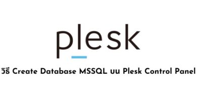 วิธี Create Database MSSQL บน Plesk Control Panel