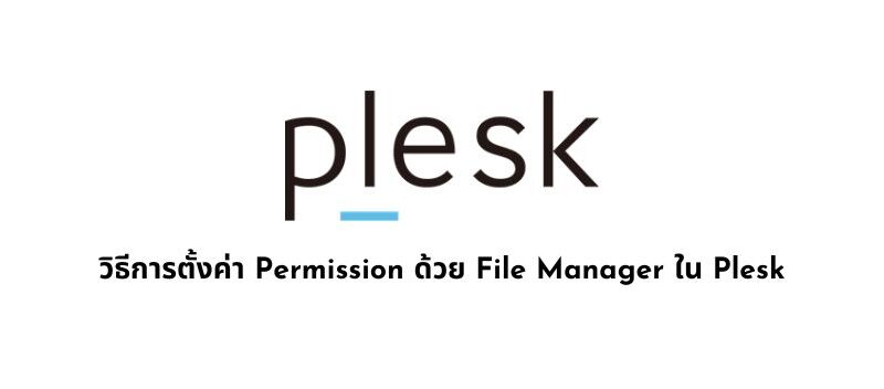 วิธีการตั้งค่า Permission ด้วย File Manager ใน plesk