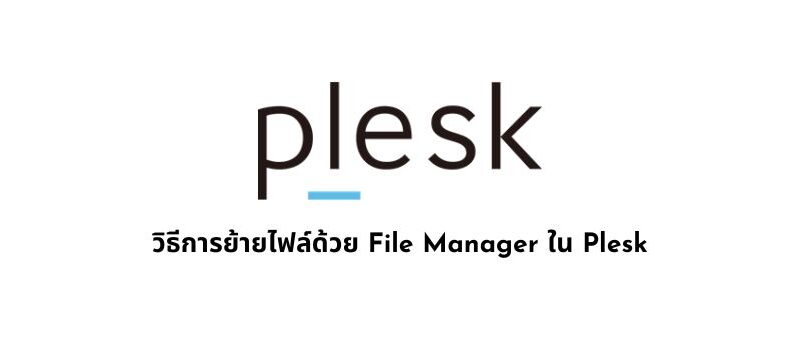 วิธีการย้ายไฟล์ด้วย File Manager ใน Plesk