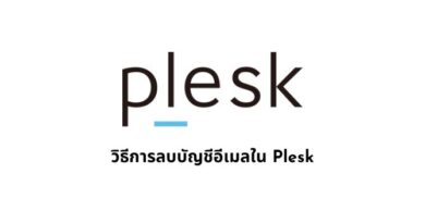 วิธีการลบบัญชีอีเมลใน Plesk