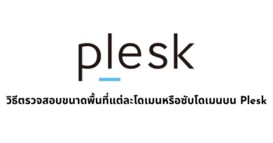 วิธีตรวจสอบขนาดพื้นที่แต่ละโดเมนหรือซับโดเมนบน Plesk